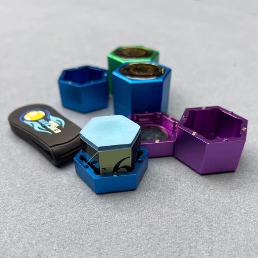 Soporte de Tiza Magnético YEUEK Hexagonal para Billar