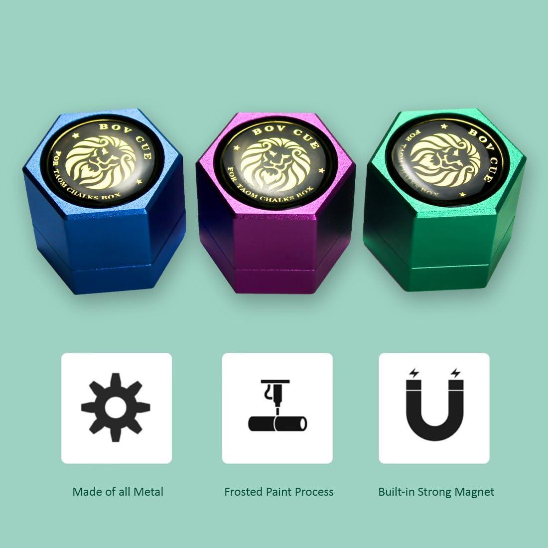 Soporte de Tiza Magnético YEUEK Hexagonal para Billar