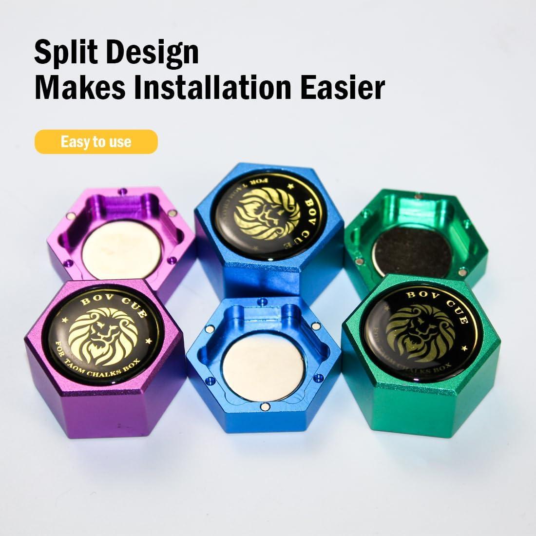 Soporte de Tiza Magnético YEUEK Hexagonal para Billar