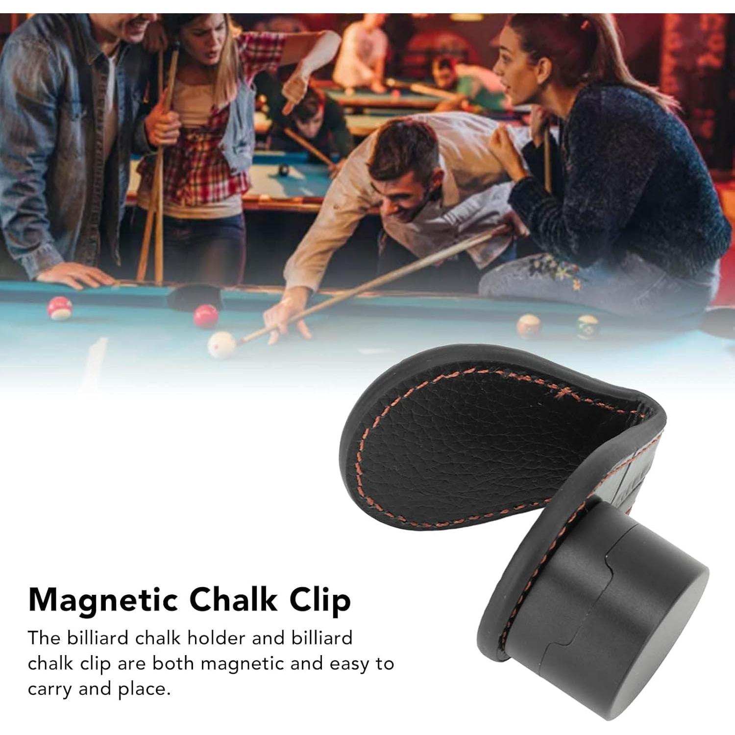 Soporte de Tiza de Billar CYSFETENA Magnético y Portátil