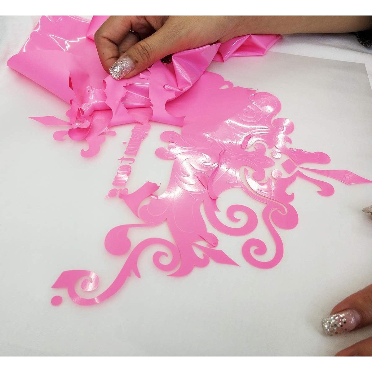 Rollos de Vinilo de Transferencia de Calor Guangyintong Rosa 30.48 cm x 3.05 m