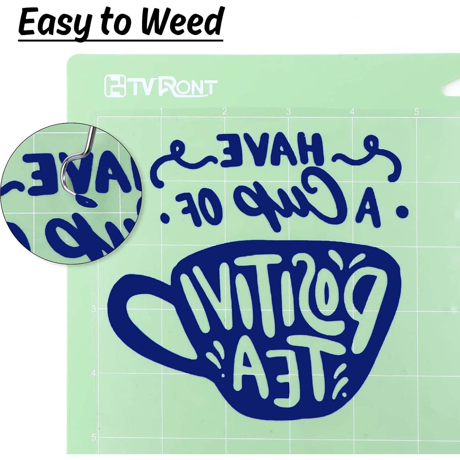 Rollos de Vinilo de Transferencia de Calor HTVRONT 30x1.5m Azul