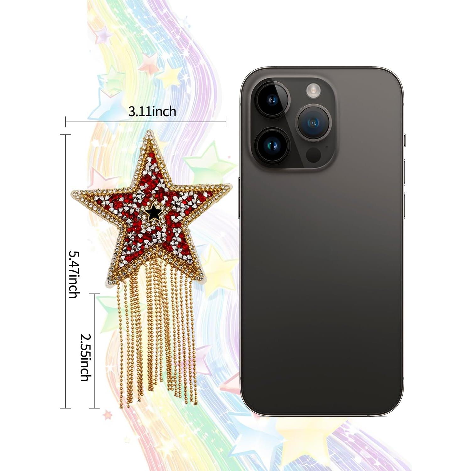 Parche Termoadhesivo HERSAUL Estrella Brillante 4 Pcs