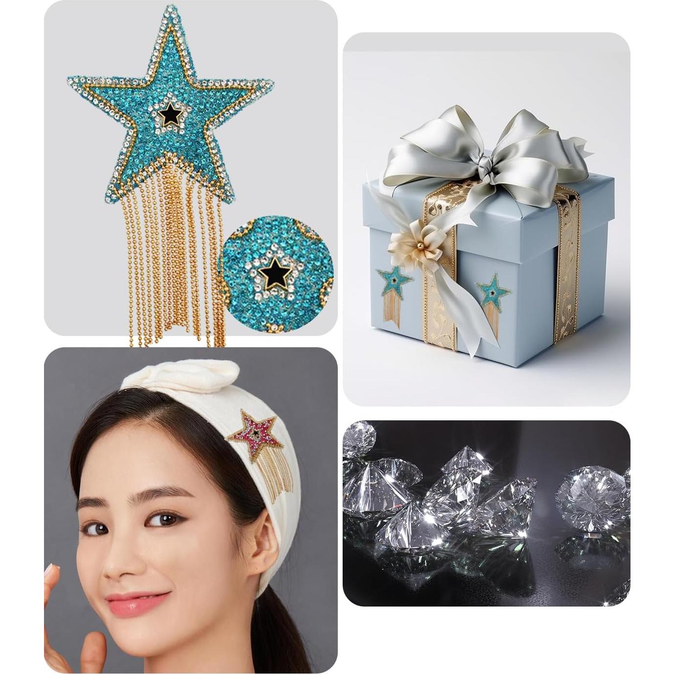 Parche Termoadhesivo HERSAUL Estrella Brillante 4 Pcs