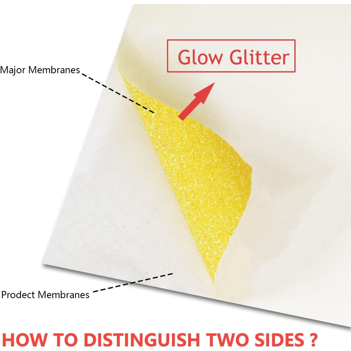 Vinilo de Transferencia de Calor Brillante Amarillo Guangyintong 30.48x152.4 cm