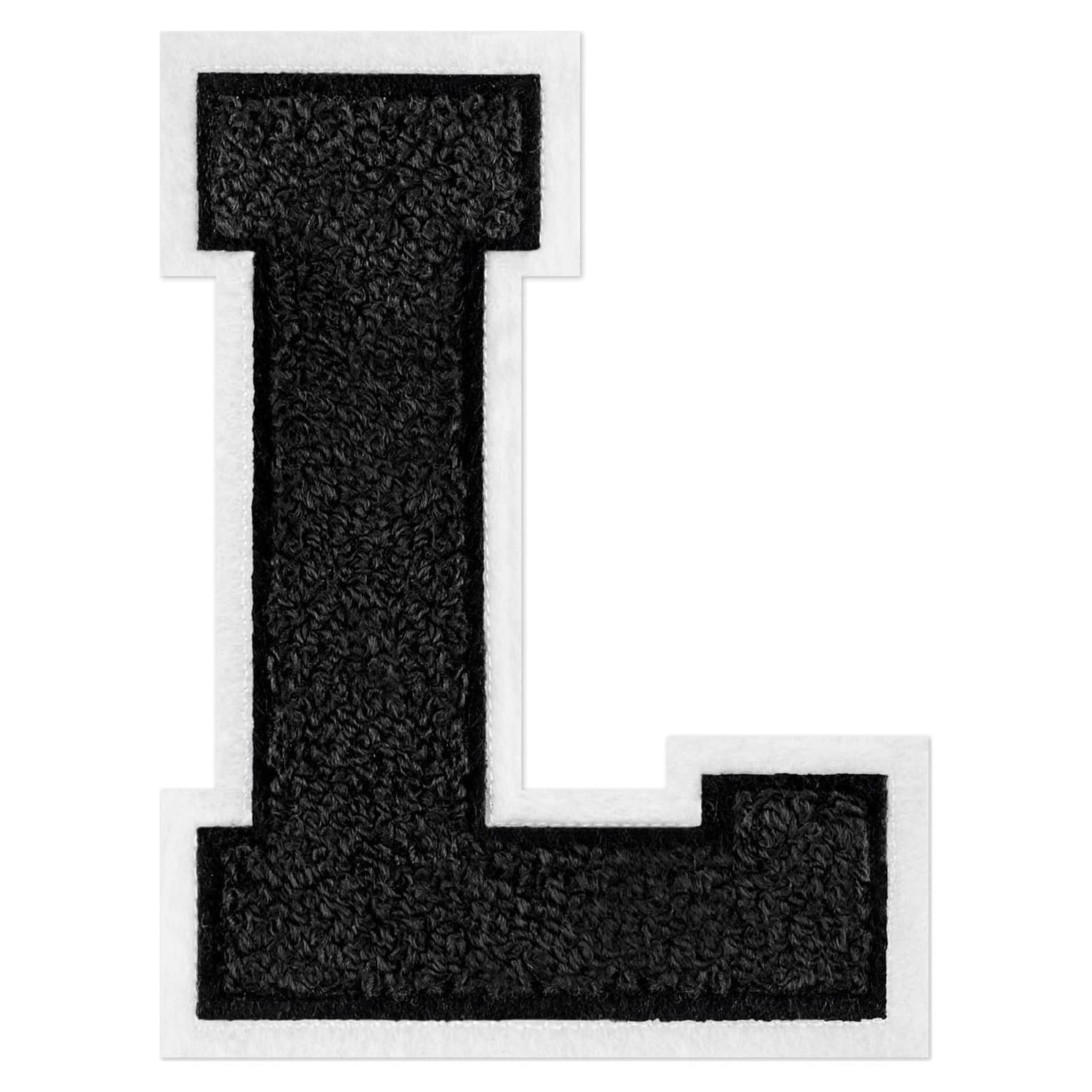 Parche de Letras Varsity Chenille Negro 11.43 cm VGROSIA