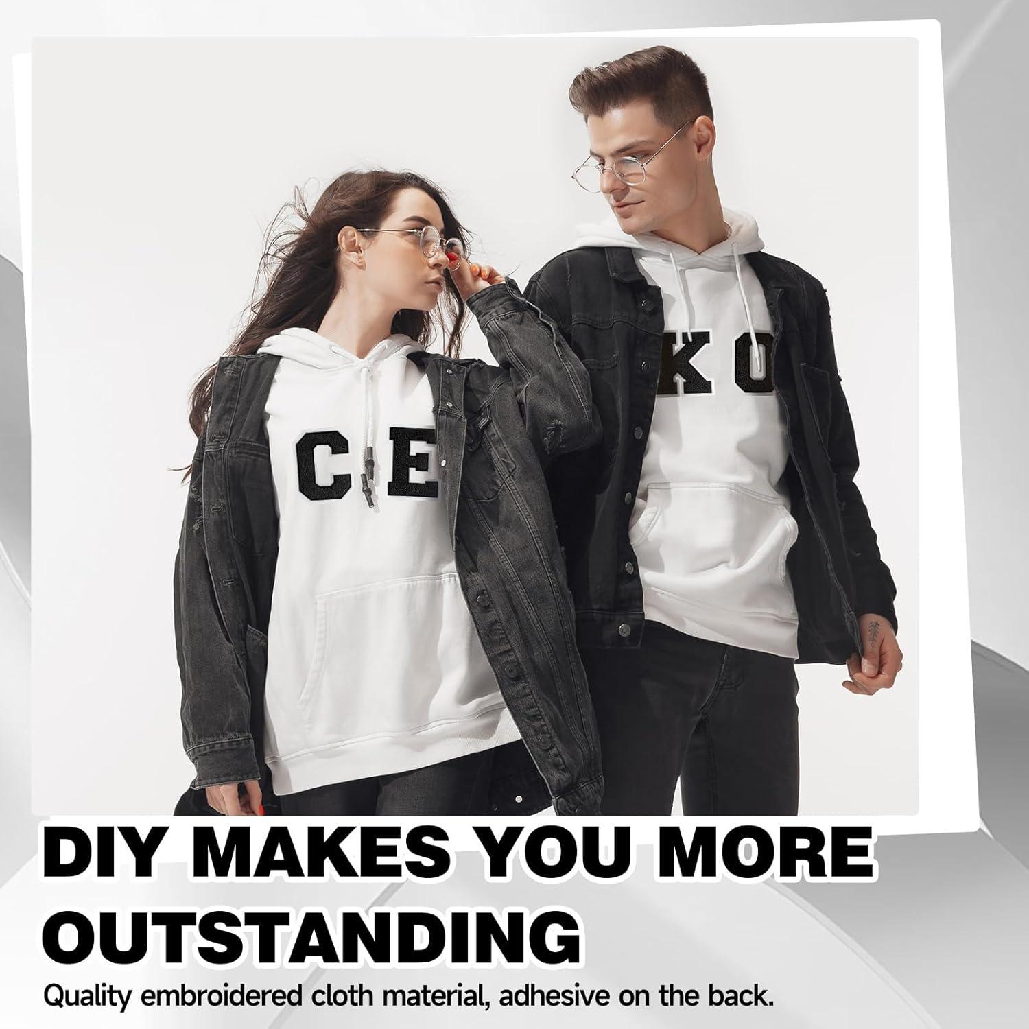 Parche de Letras Varsity Chenille Negro 11.43 cm VGROSIA