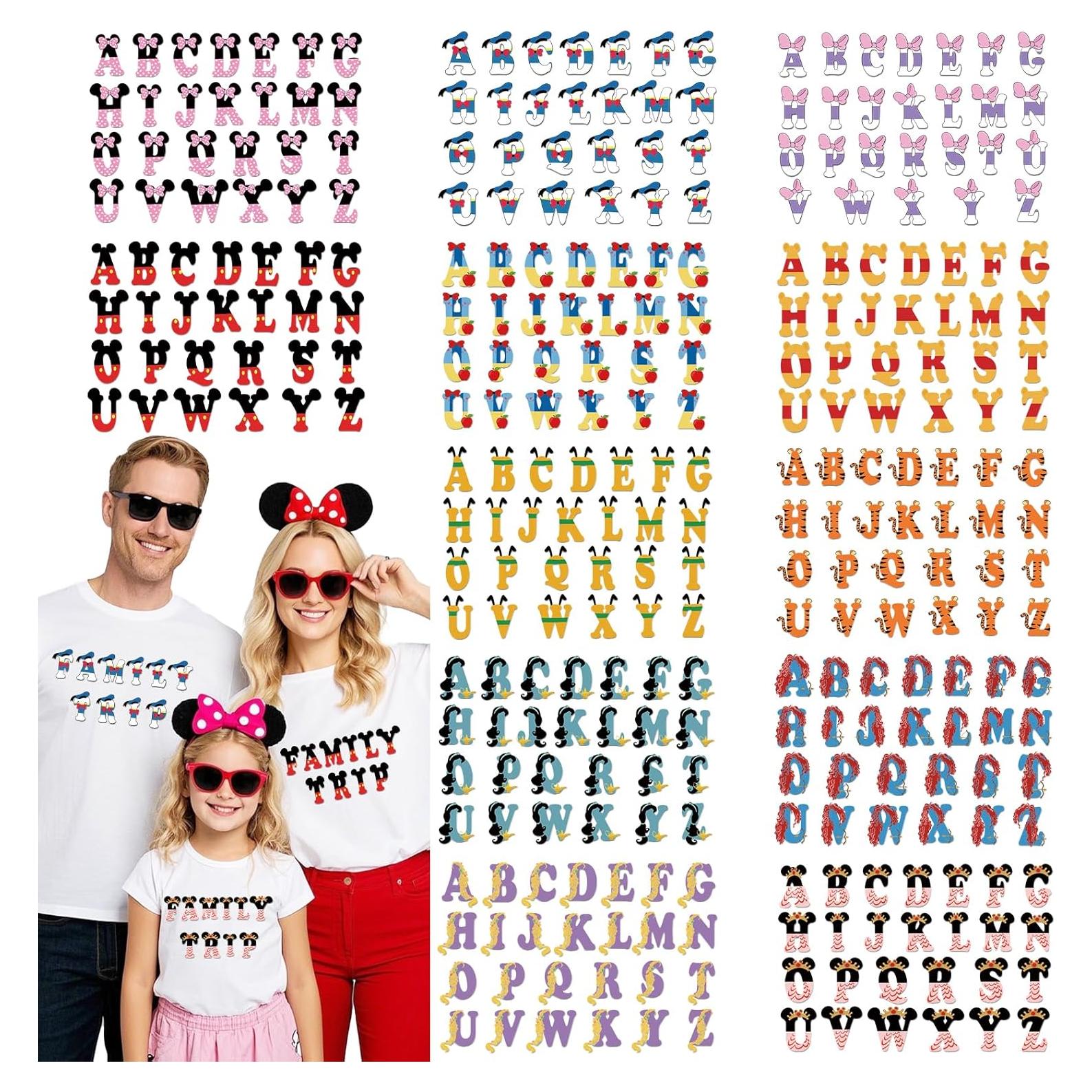 Transferencias de Calor RiVolTa Alfabeto Ratón 12 Piezas