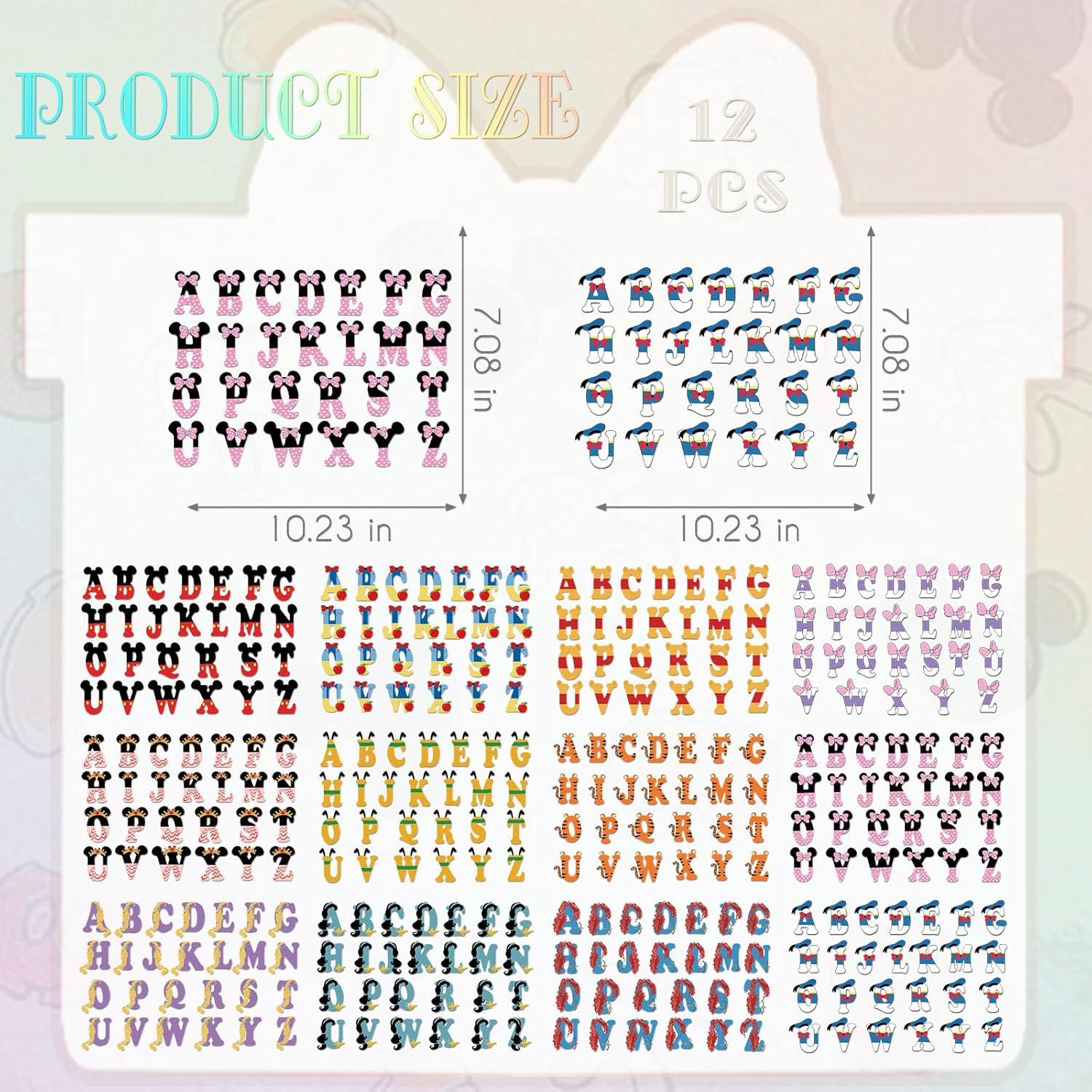 Transferencias de Calor RiVolTa Alfabeto Ratón 12 Piezas