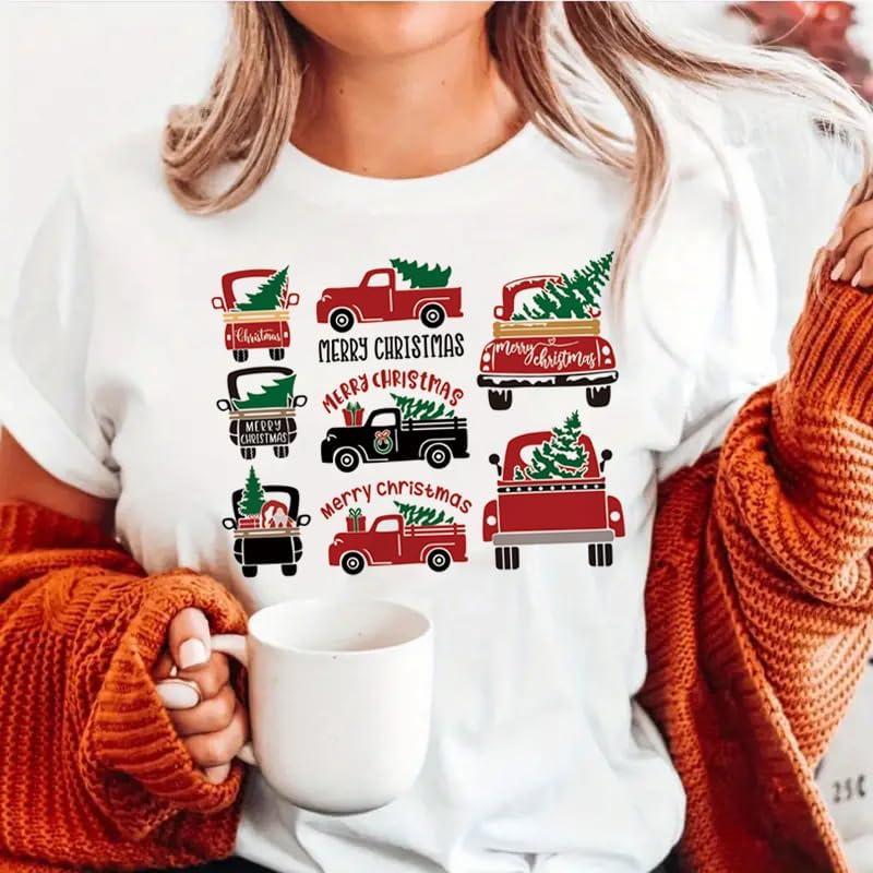 4 Parches de Transferencia de Calor Navidad ROMODIYA Vinilo