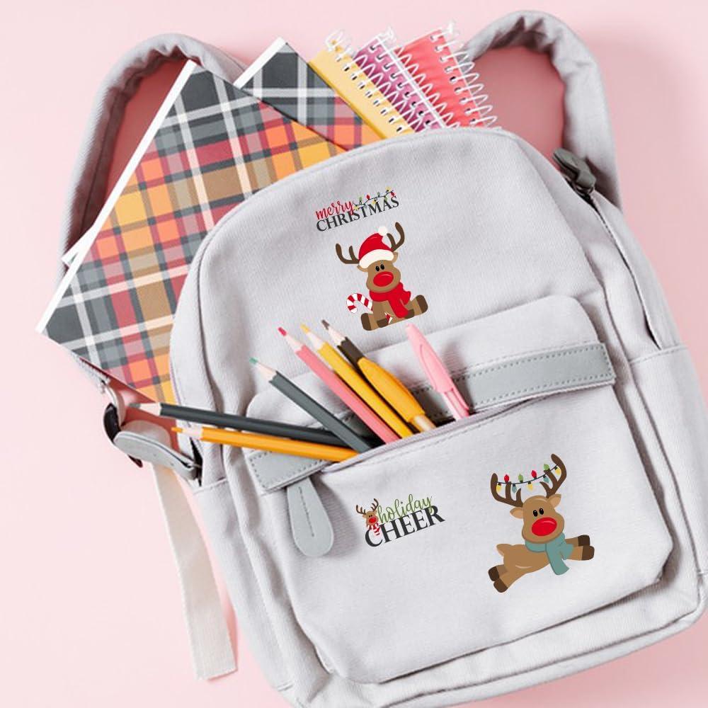 4 Parches de Transferencia de Calor Navidad ROMODIYA Vinilo