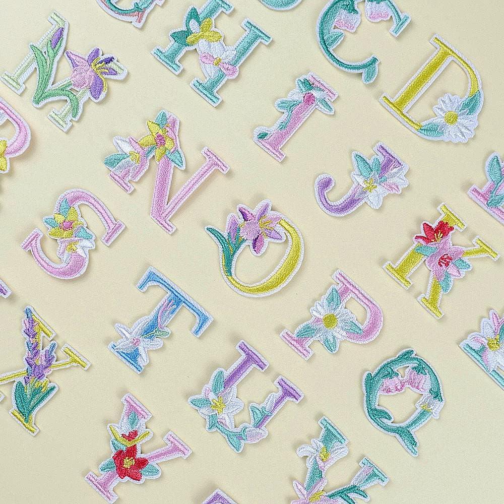 Parche de Letras Bordadas MISDONR - 52 Piezas A-Z para Ropa