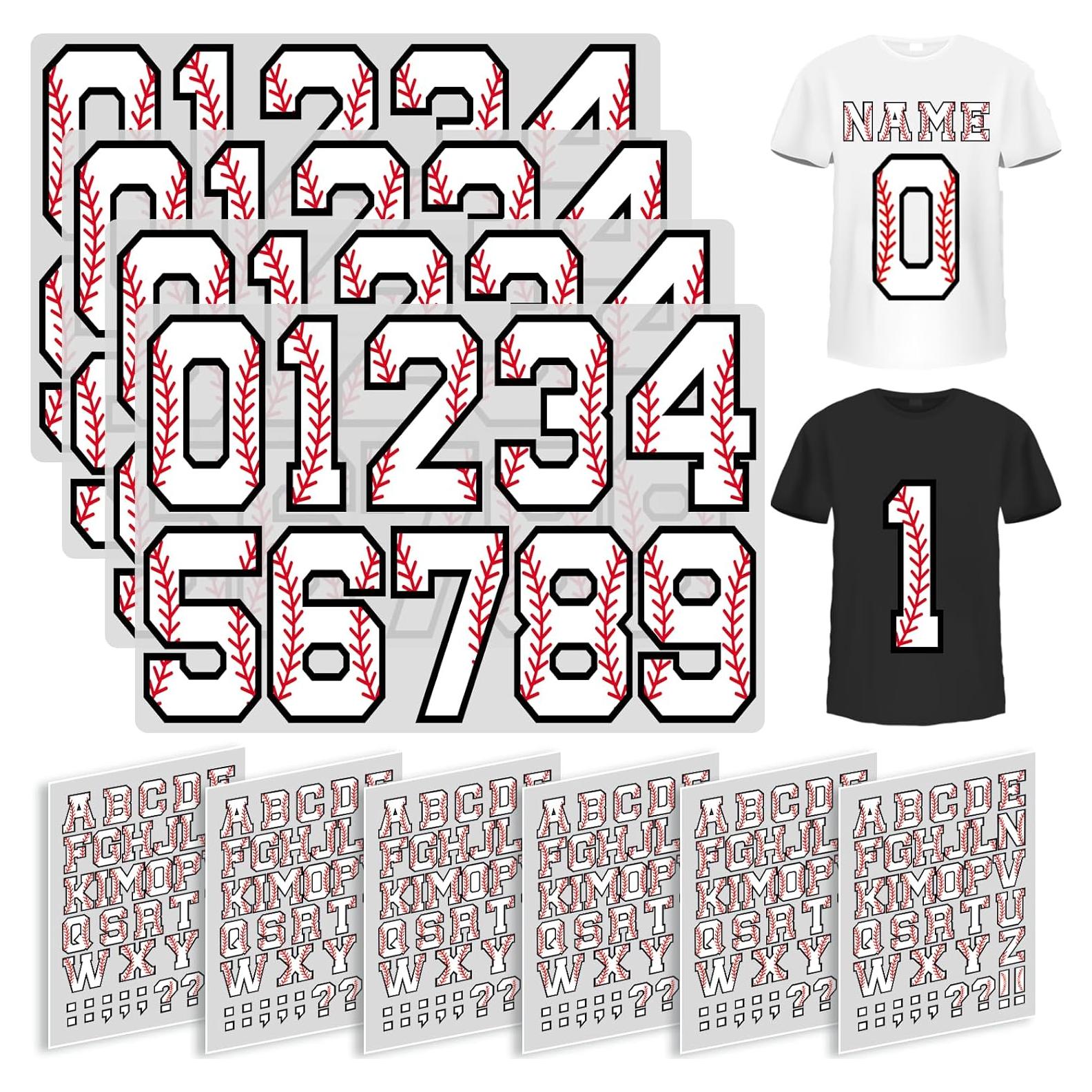 Zhanmai Letras y Números de Transferencia Térmica 280 Pcs DIY