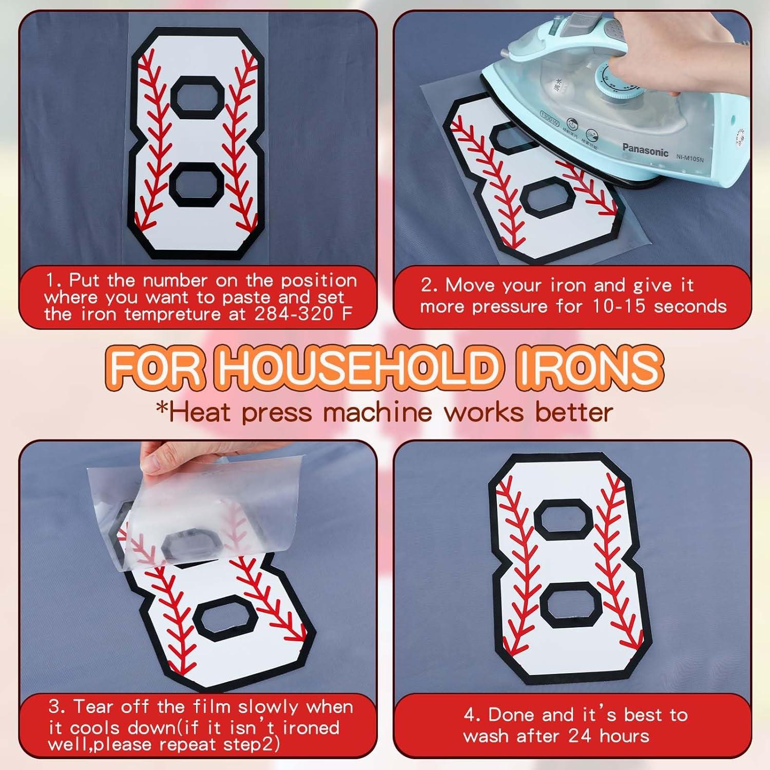 Zhanmai Letras y Números de Transferencia Térmica 280 Pcs DIY