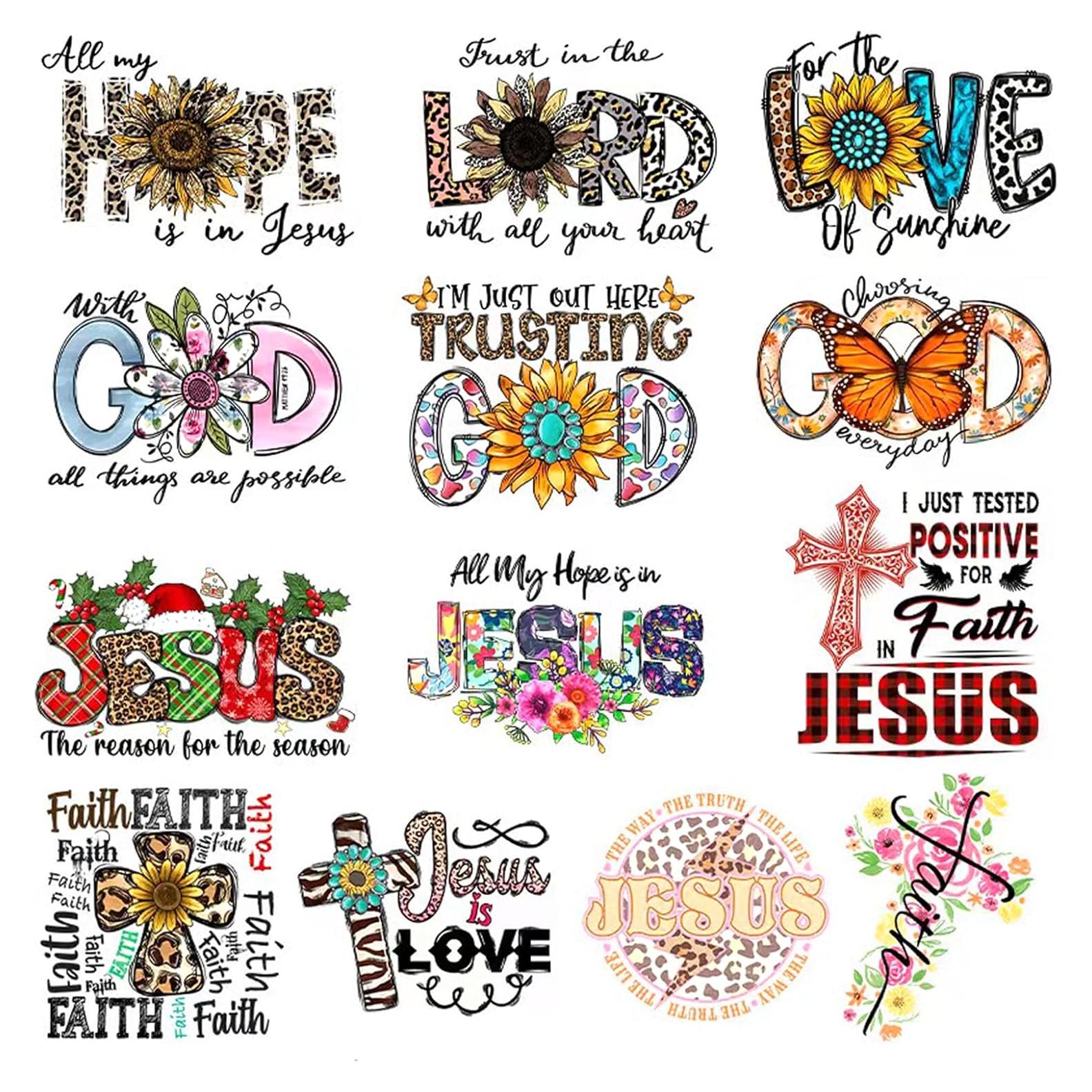 Calcomanías de Planchar VISIAIP 13 Piezas Leopardo Bendición