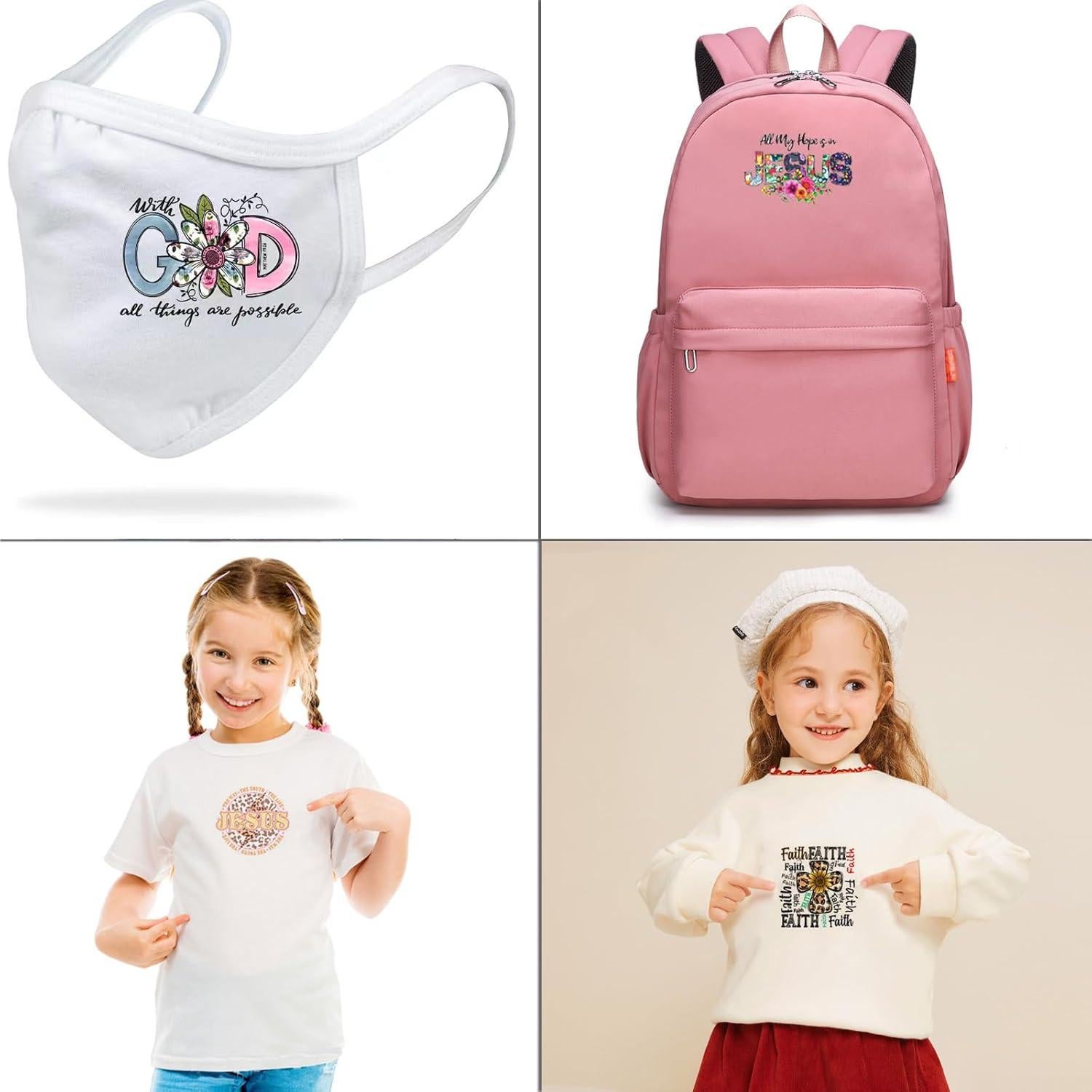 Calcomanías de Planchar VISIAIP 13 Piezas Leopardo Bendición