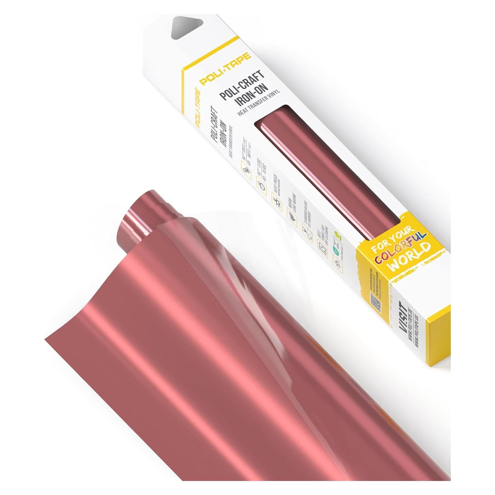 Vinilo de Transferencia de Calor Poli-Tape Flamingo 30.48x91.44cm