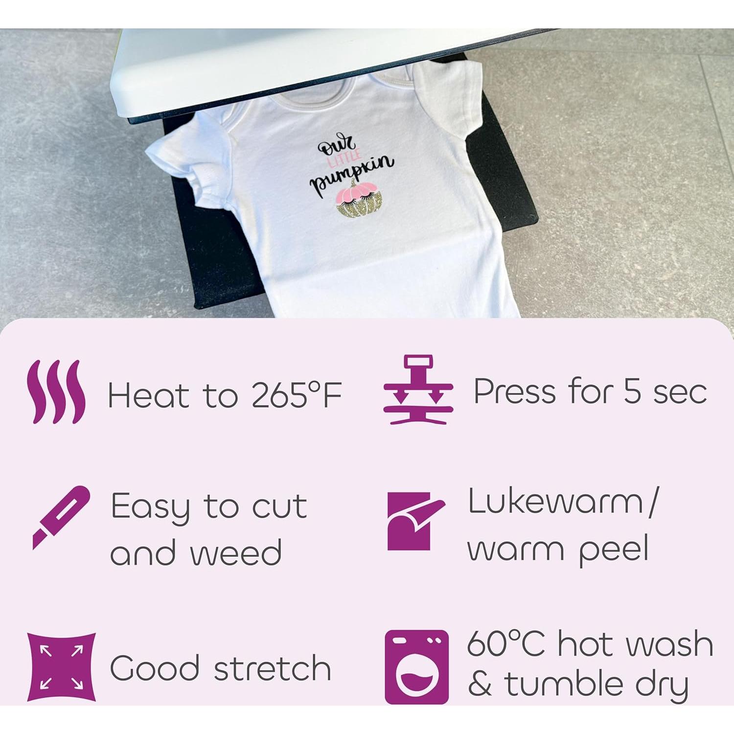 Vinilo de Transferencia de Calor Poli-Tape Flamingo 30.48x91.44cm