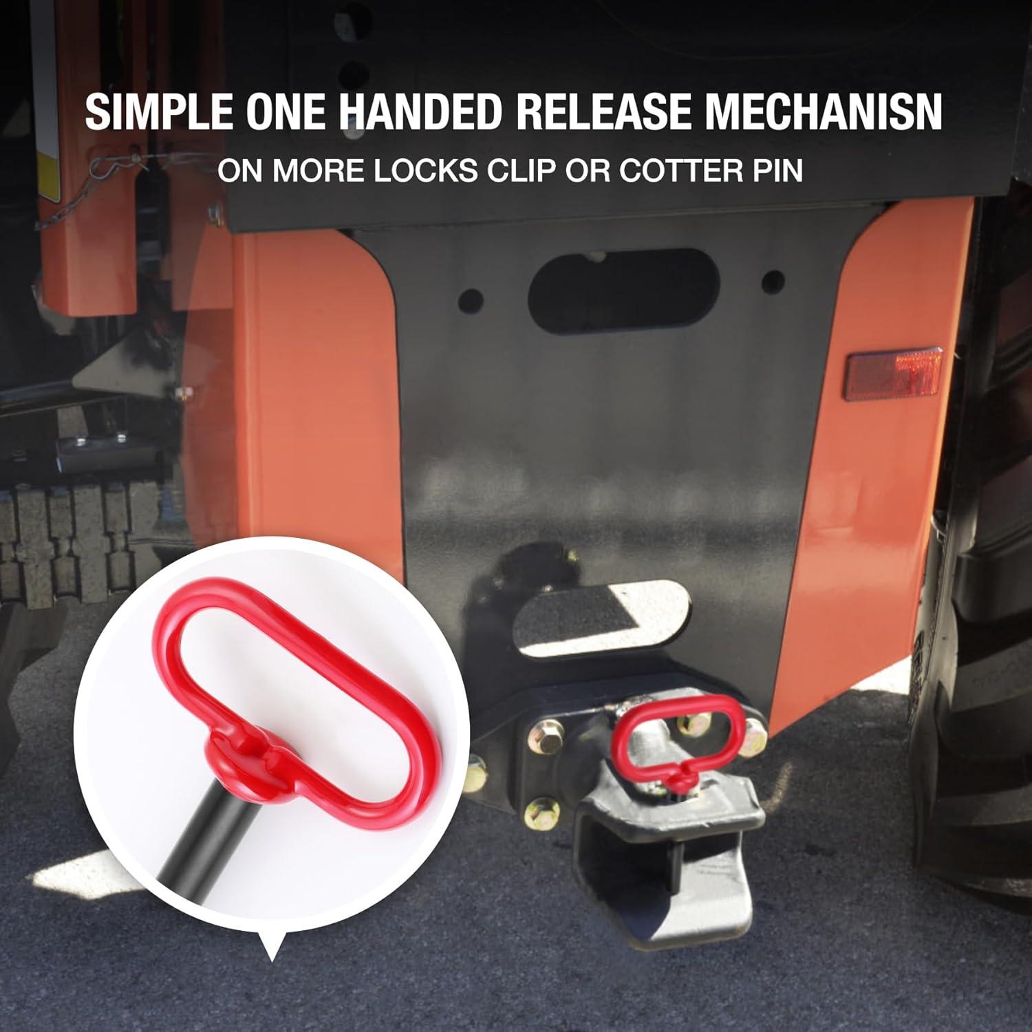 Pasador de Enganche de Remolque Jamiikury 2 Pcs 1.59 cm x 15.24 cm