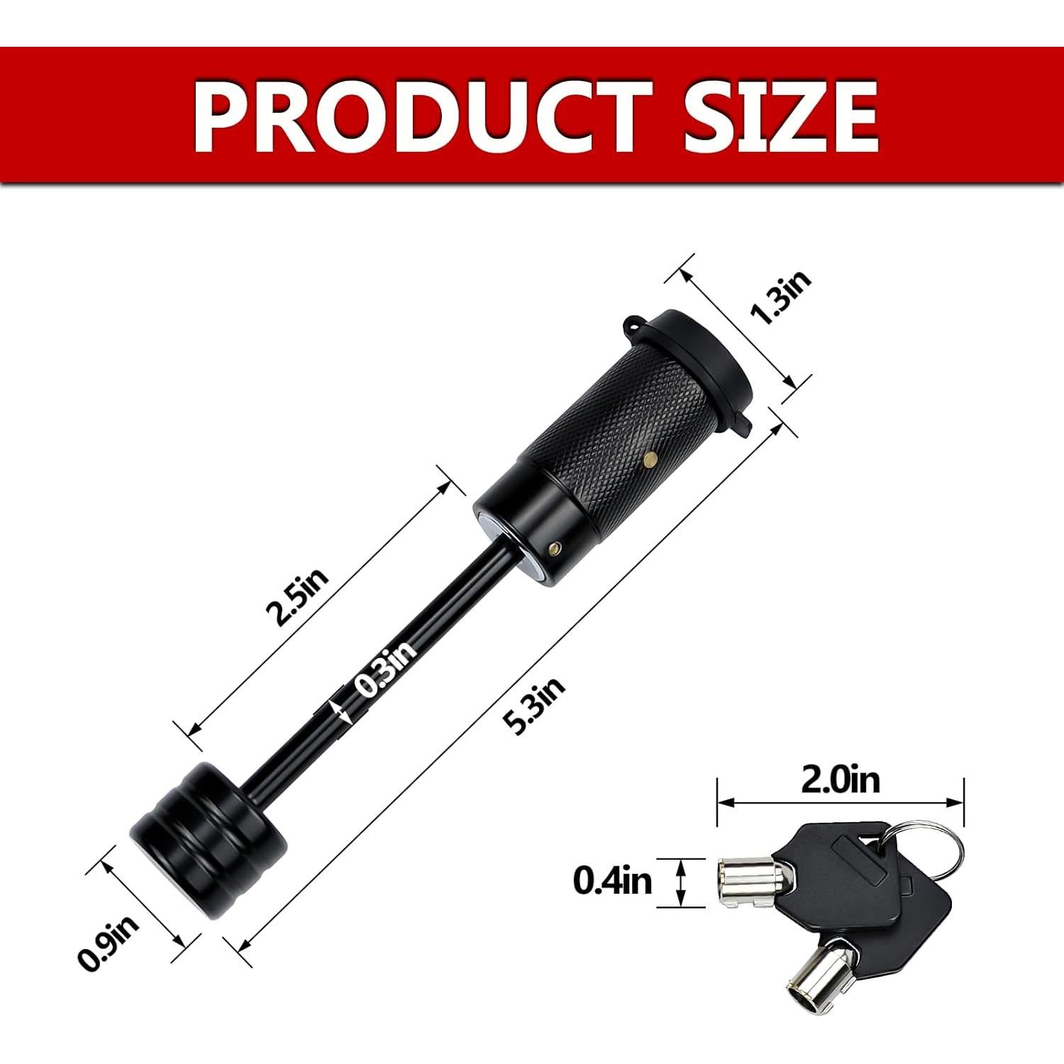 Pasador de bloqueo de acoplador de remolque Cenipar 6.35mm x 6.35cm
