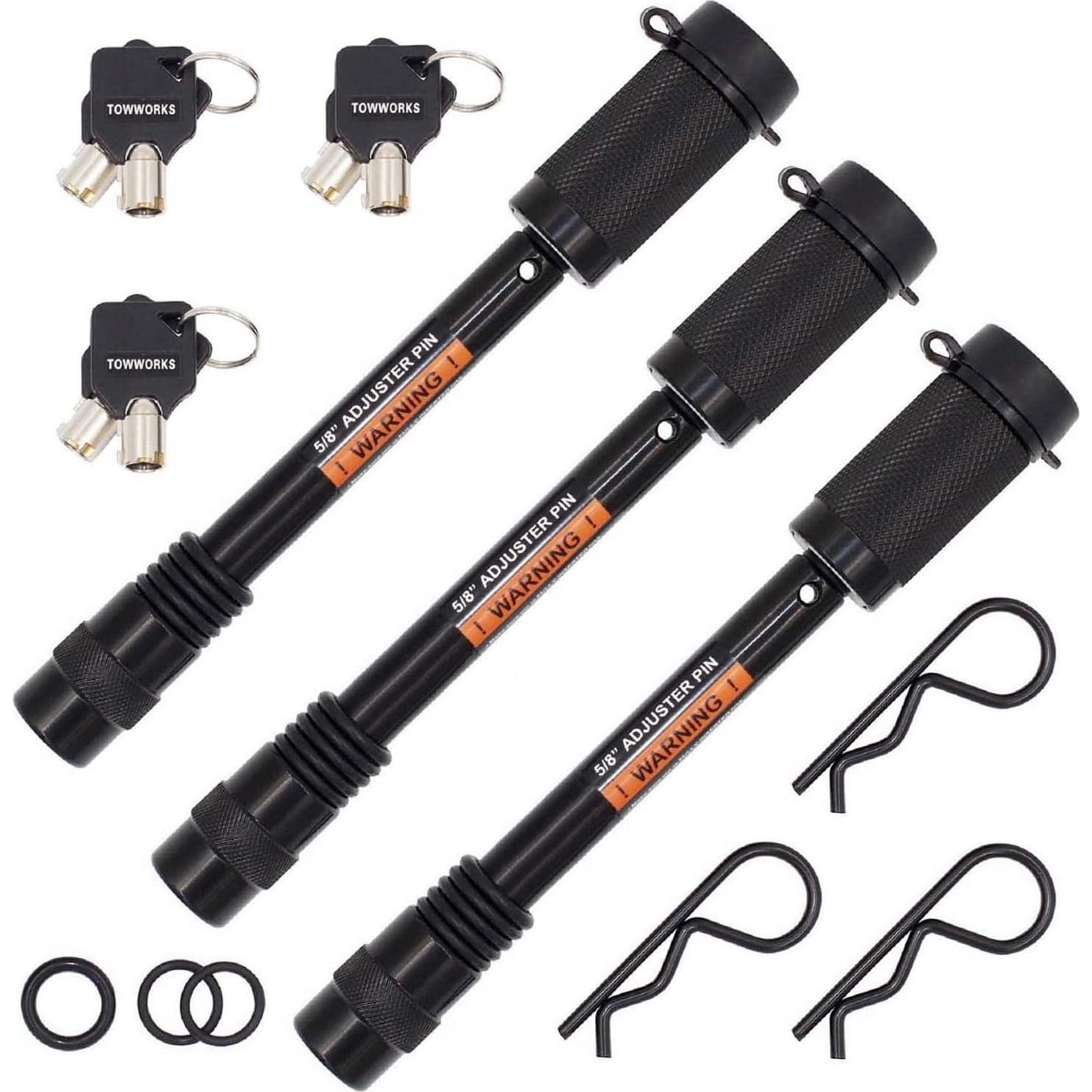 Cerradura de Enganche TowWorks 79833 con Llave Igual - 3 Unidades