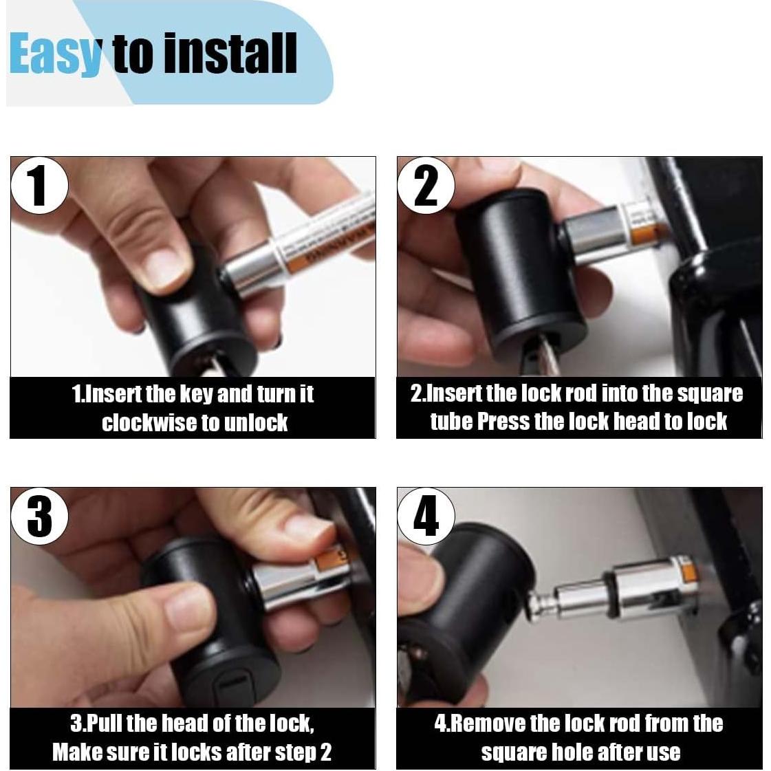 Cerrojo de Remolque Antirrobo LAINLOY 8.89x5.03cm Acero