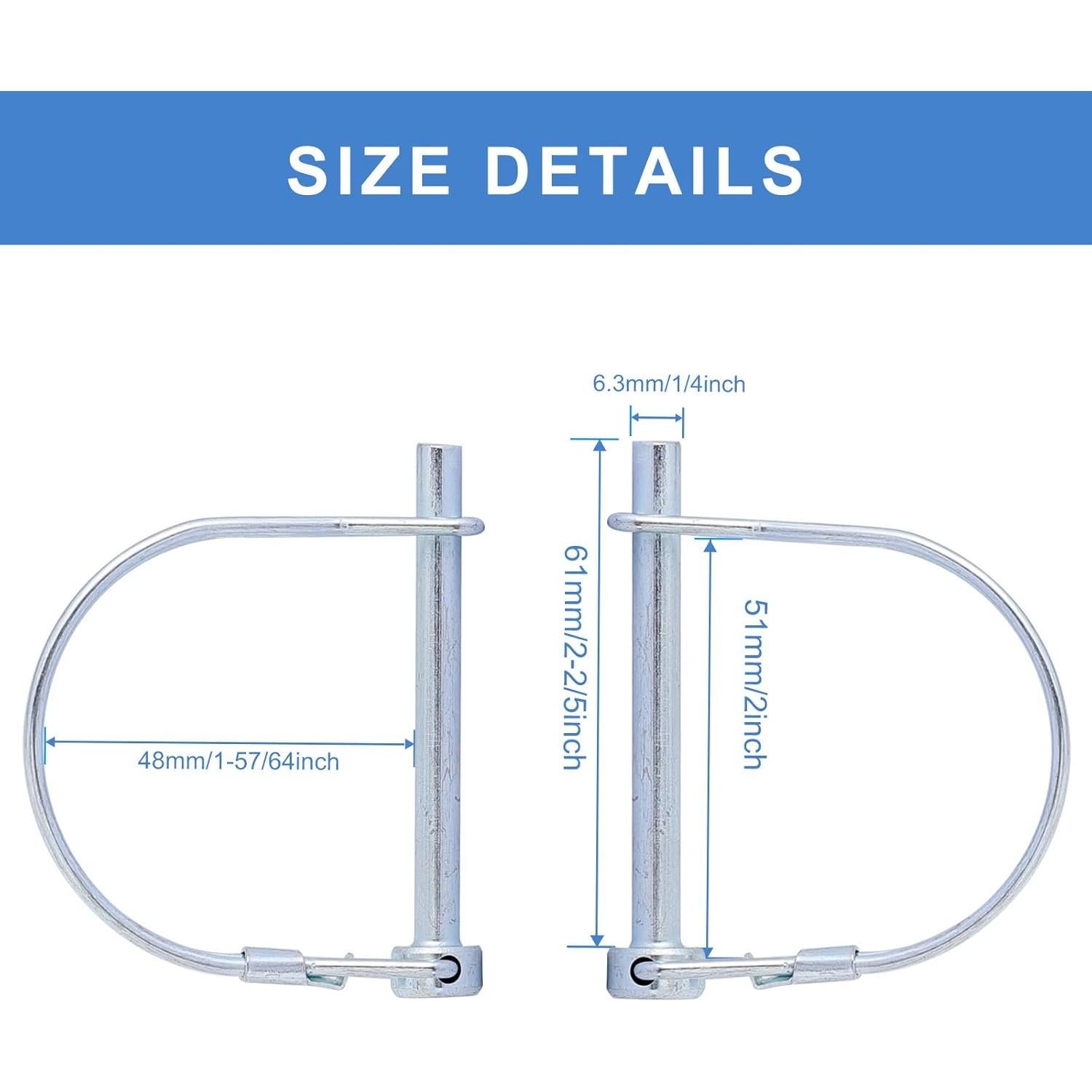 Contador 1/4" SuperMMarK - 12 Clavijas de Bloqueo Galvanizadas