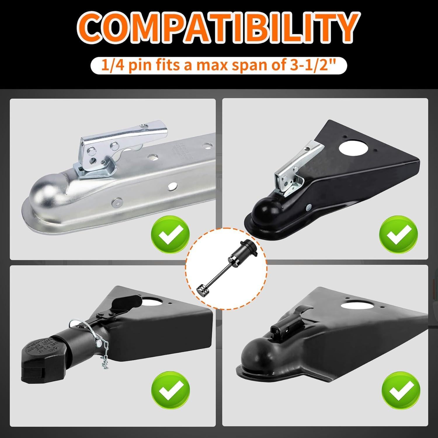 Conjunto de Cerraduras Antirrobo METOWARE para Remolque 5/8"