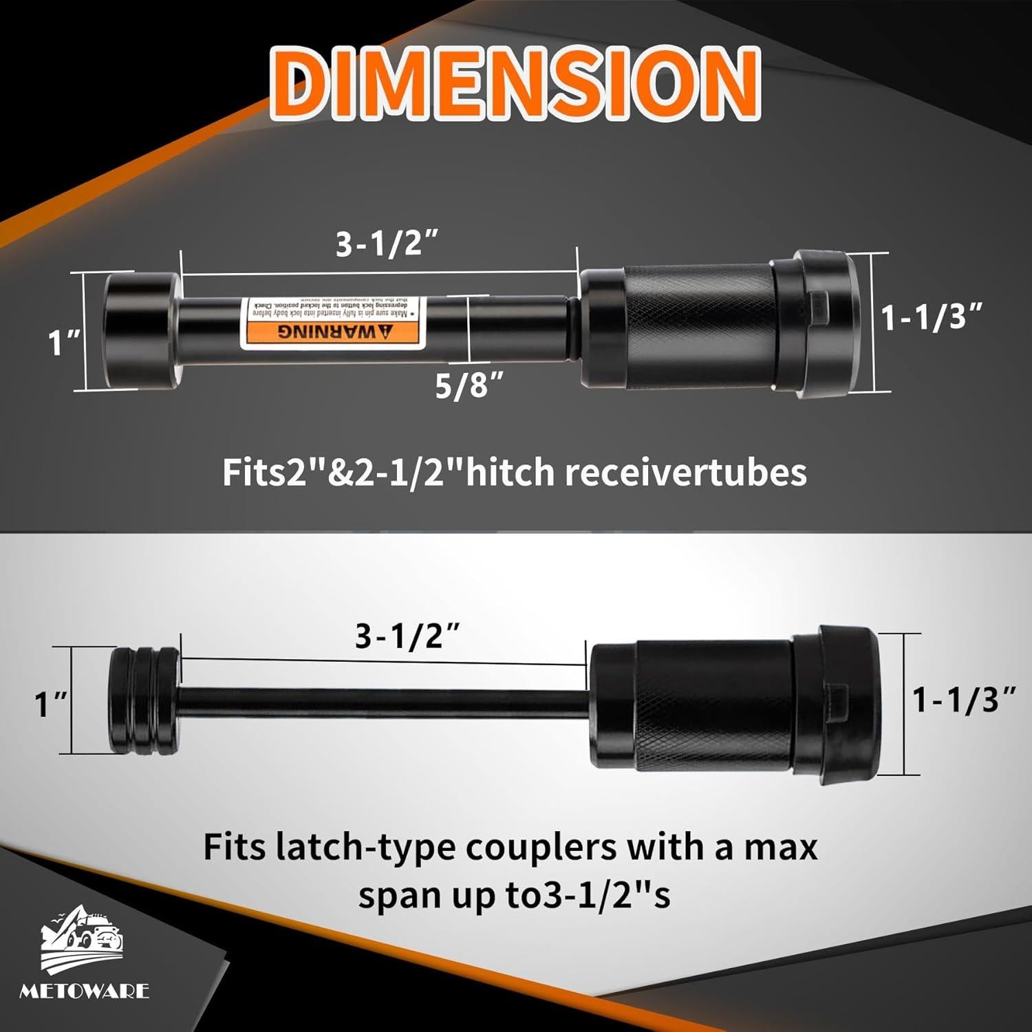 Conjunto de Cerraduras Antirrobo METOWARE para Remolque 5/8"
