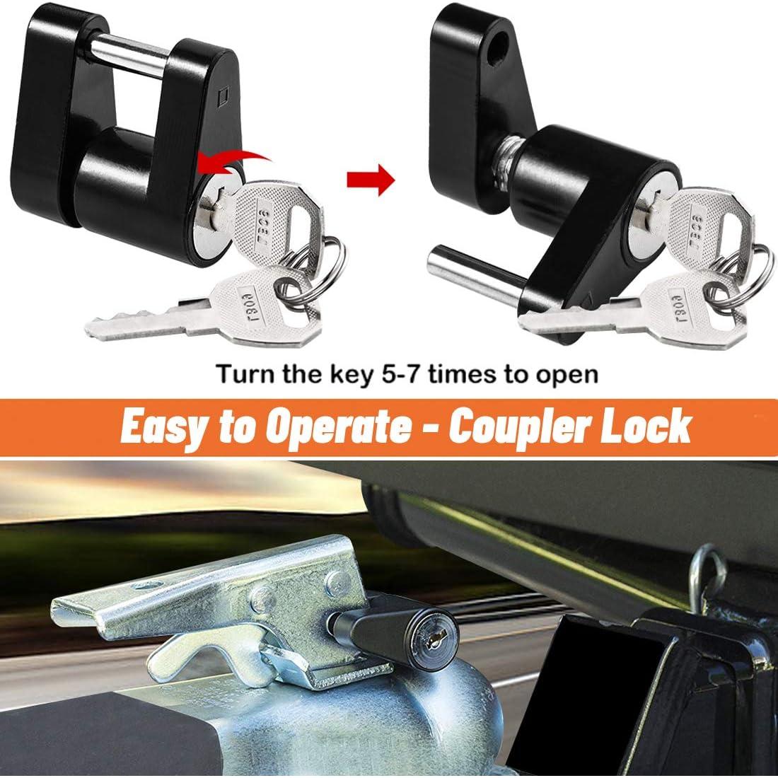 Conjunto de Cerraduras CZC AUTO para Enganche de Remolque