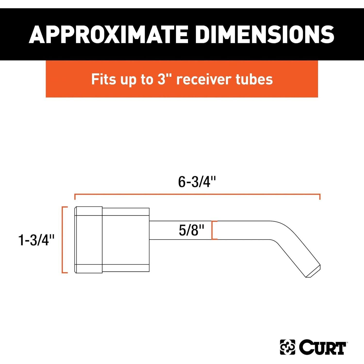 Cerradura de Enganche CURT 23021 para Remolque 1.59 cm