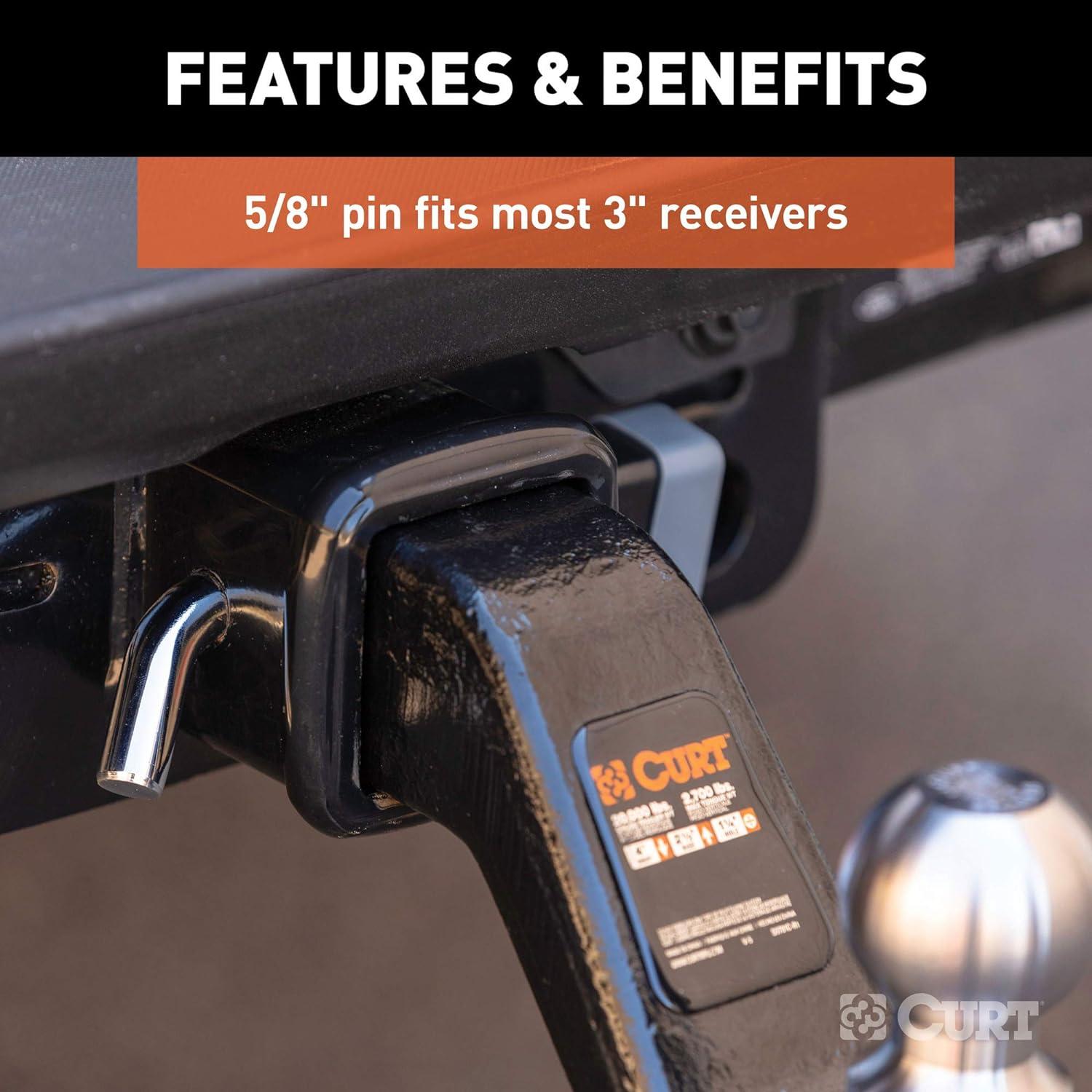 Cerradura de Enganche CURT 23021 para Remolque 1.59 cm