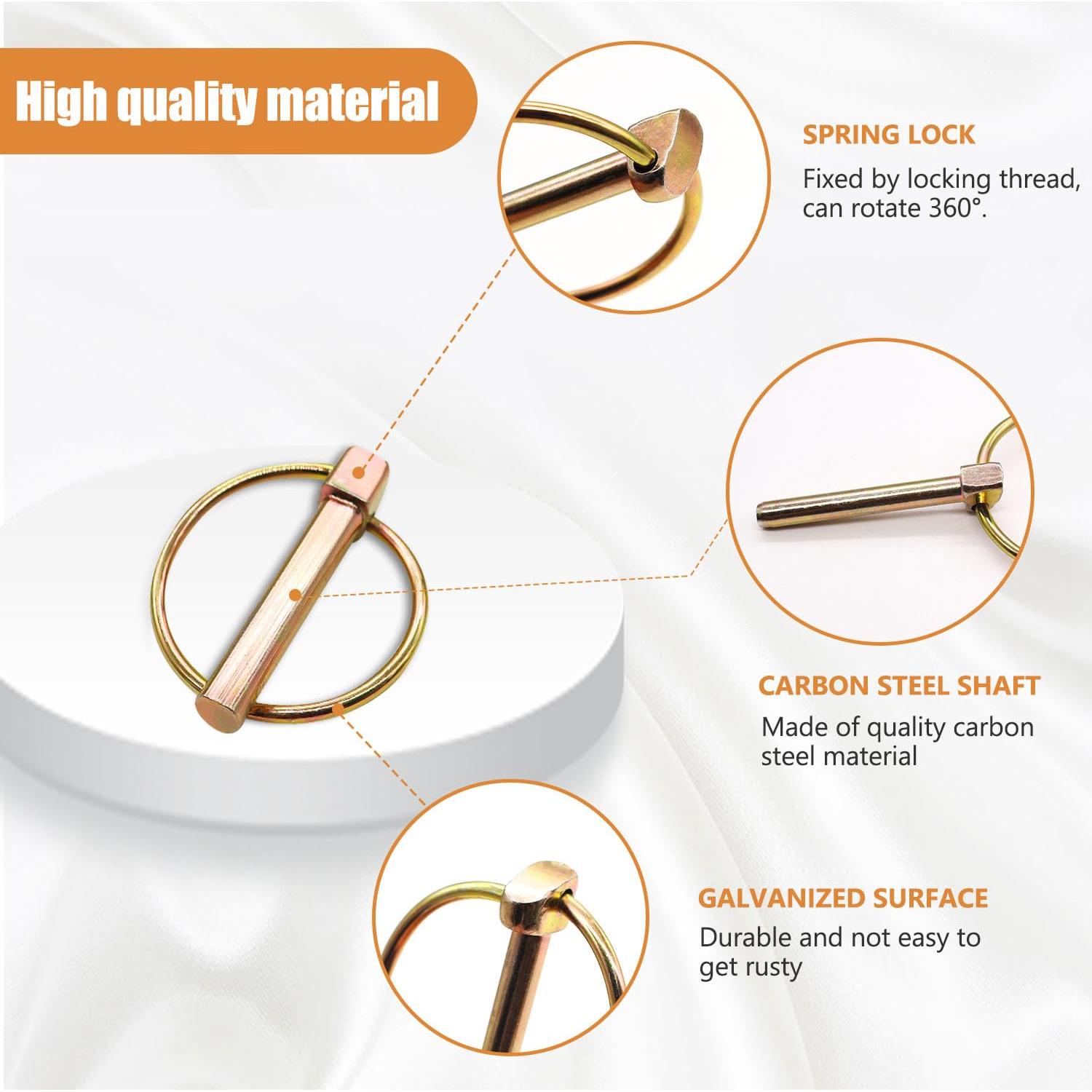 Kit de Pasadores de Seguridad Mankk 12 Piezas Alta Resistencia