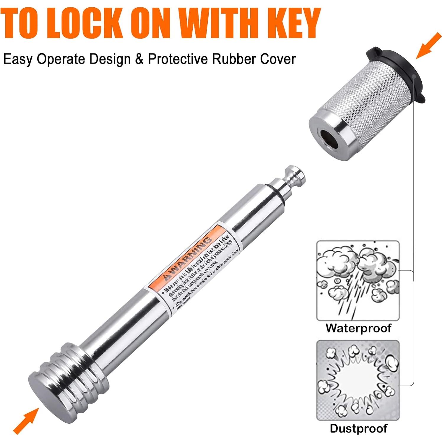 Cerradura de Enganche CZC AUTO 4" para Remolque 5/8"
