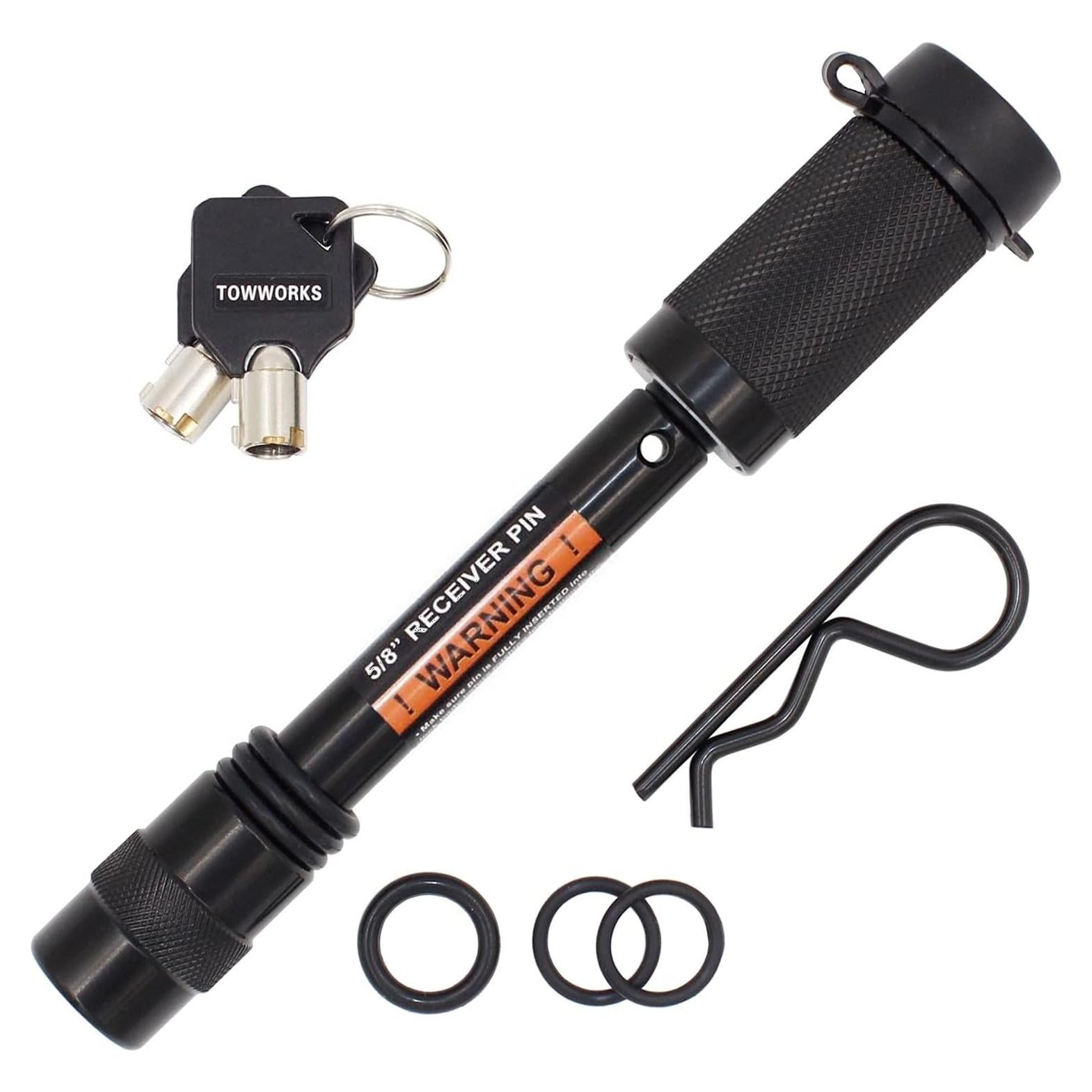 Cerradura de Enganche TowWorks 79630 5/8" Extra Largo 8.3 cm