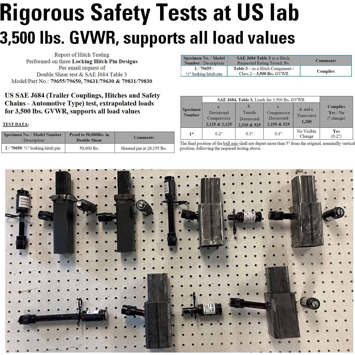 Cerradura de Enganche TowWorks 79650 con Llave Igual 1/2"