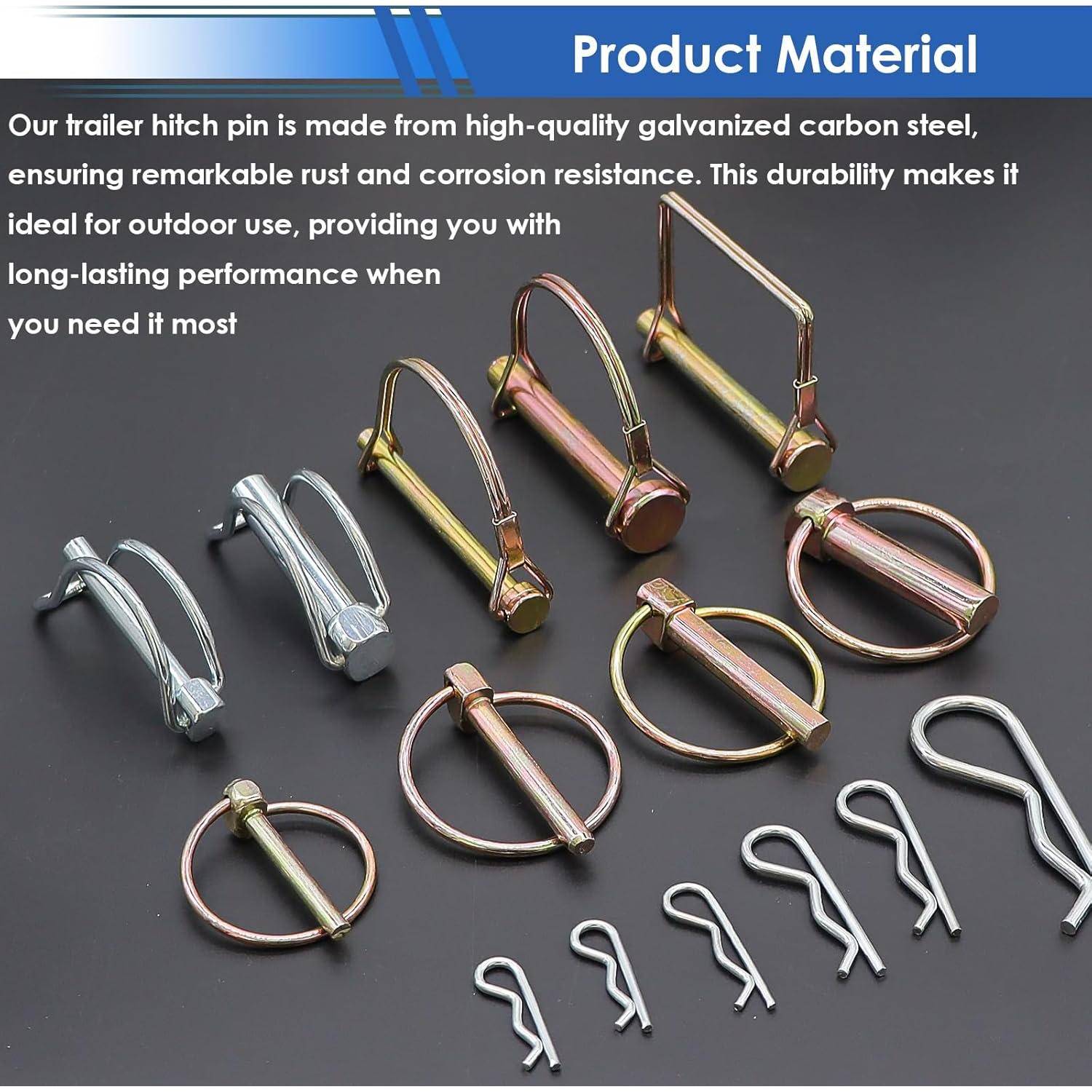 Kit de 270 Pasadores de Enganche smseace para Remolques y Jardín