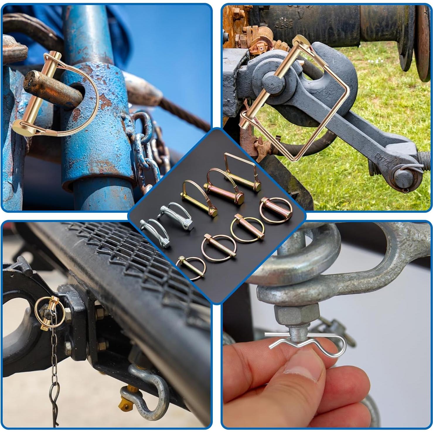 Kit de 270 Pasadores de Enganche smseace para Remolques y Jardín