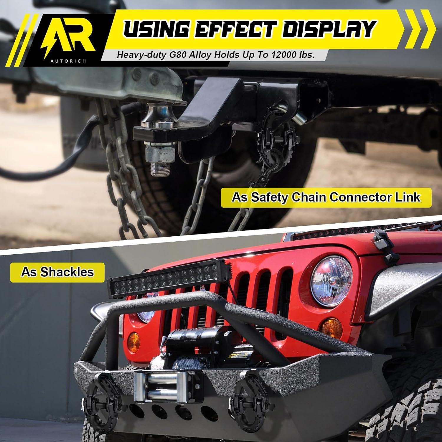 Conector de Cadena de Seguridad AUTORICH Hammerlock 2 Pzas 5443 kg