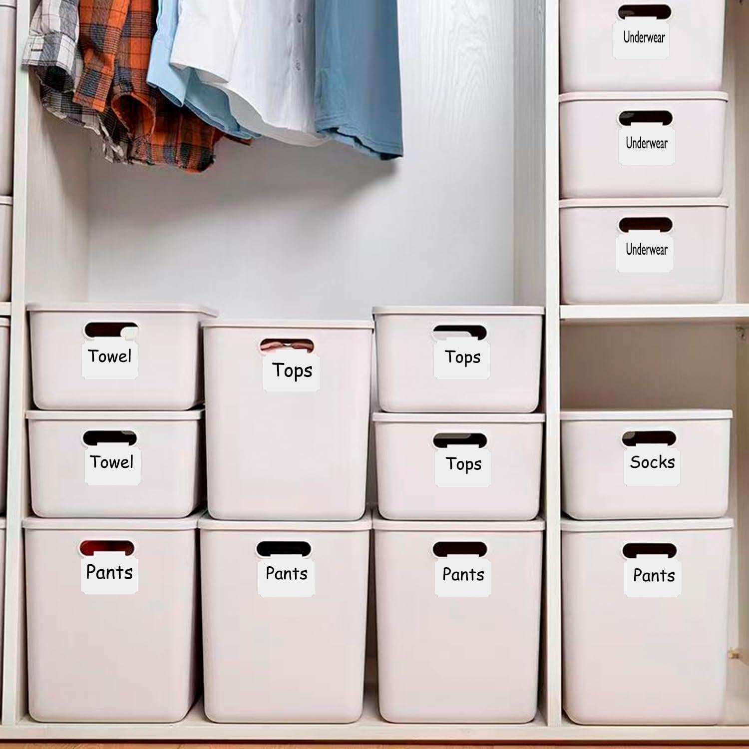 Kit de Sujetadores de Etiquetas Borrables Badigo - 20 Clips PVC y 2 Marcadores