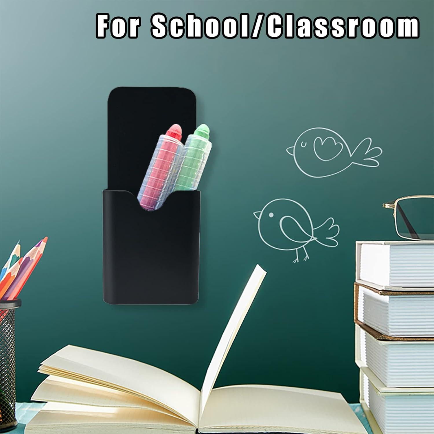 Soporte Magnético para Marcadores 2 Pcs noonebutyou Negro