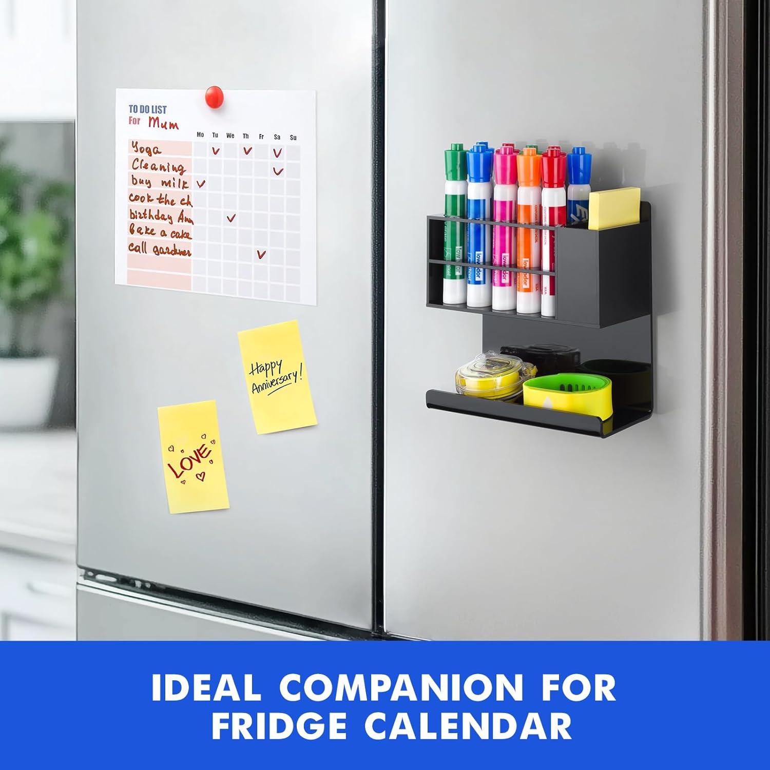 Soporte Magnético para Marcadores Banafich Negro Acrílico