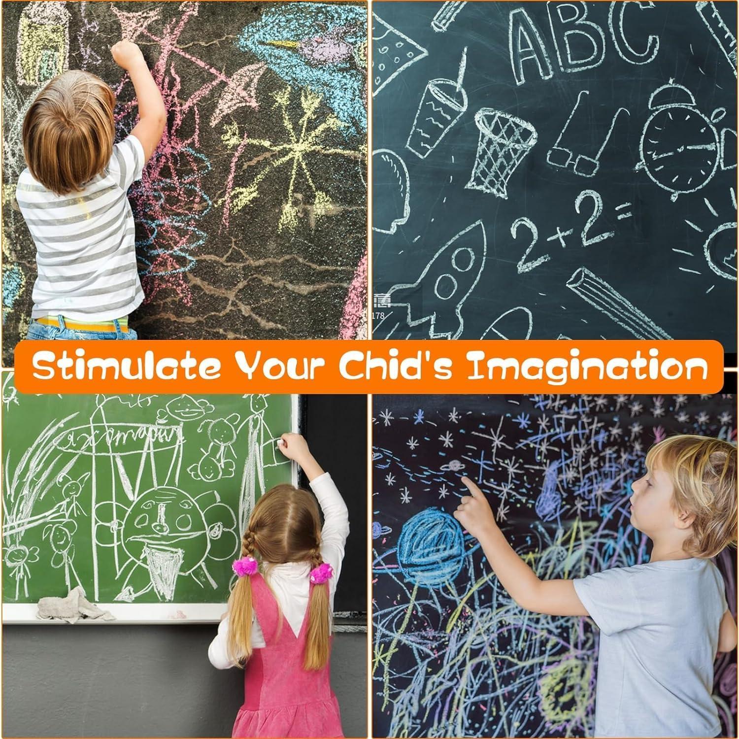 Tiza Sin Polvo DODHEG 12 Pcs Multicolor para Pizarrón