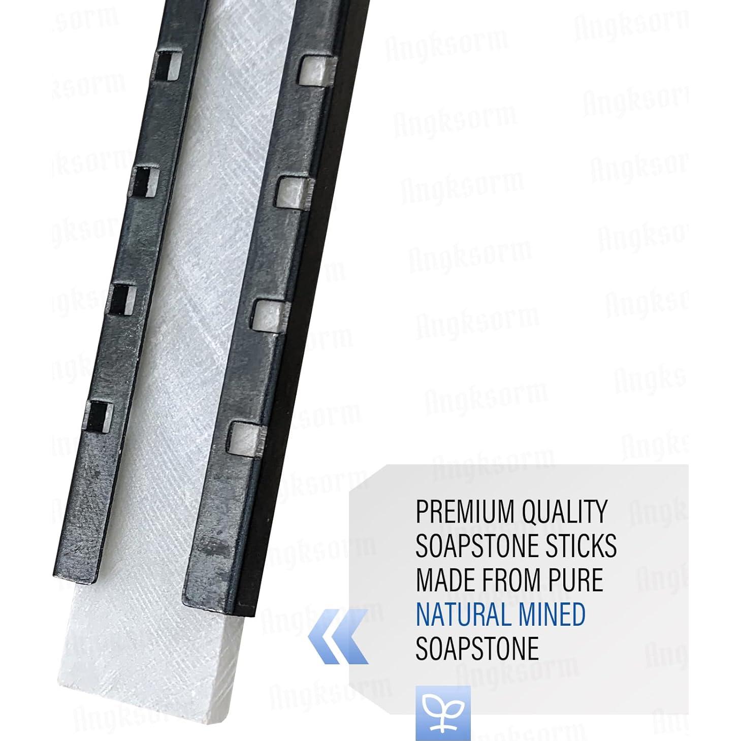 Soporte de piedra de jabón Angksorm con 20 recargas planas