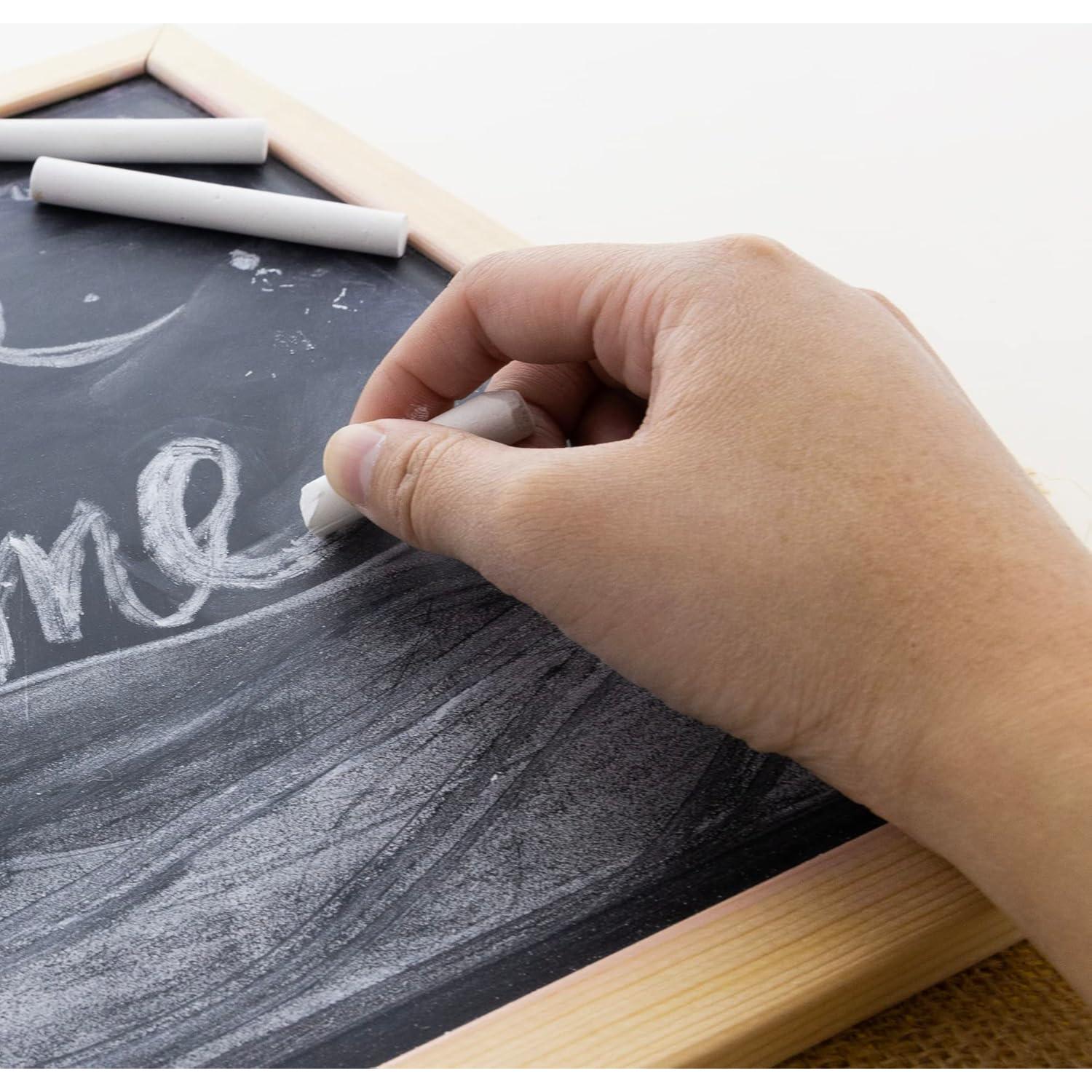 Tiza Blanca BAZIC 24 Piezas para Pizarra y Manualidades