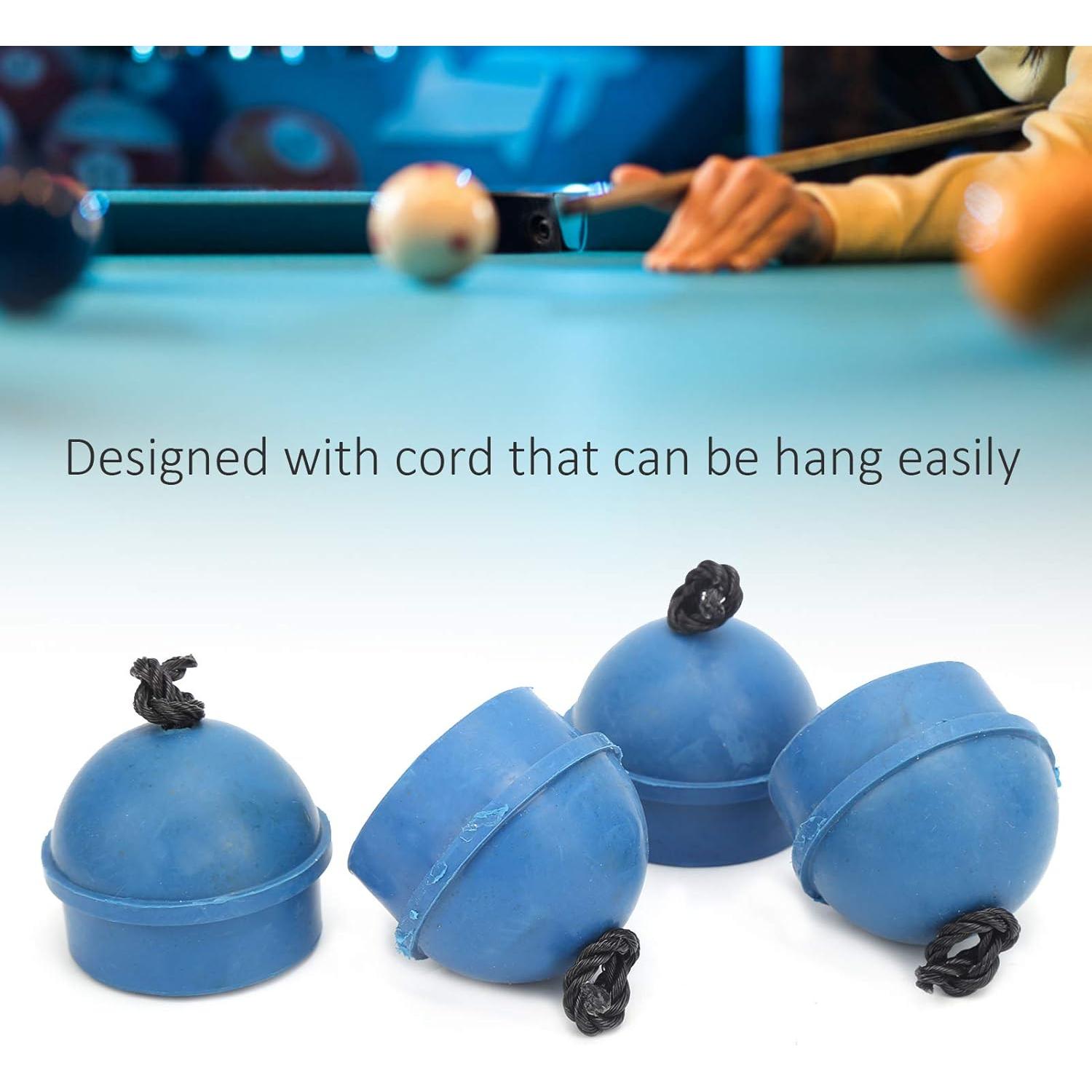 Soporte de Tiza para Taco VGEBY - 4 Piezas de Goma Azul