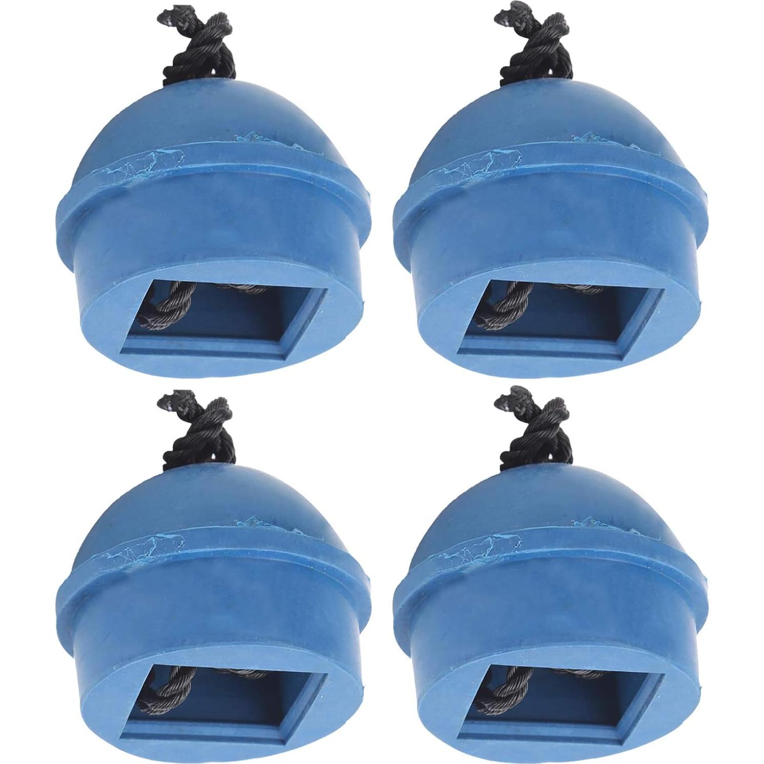 Soporte de Tiza para Taco VGEBY - 4 Piezas de Goma Azul