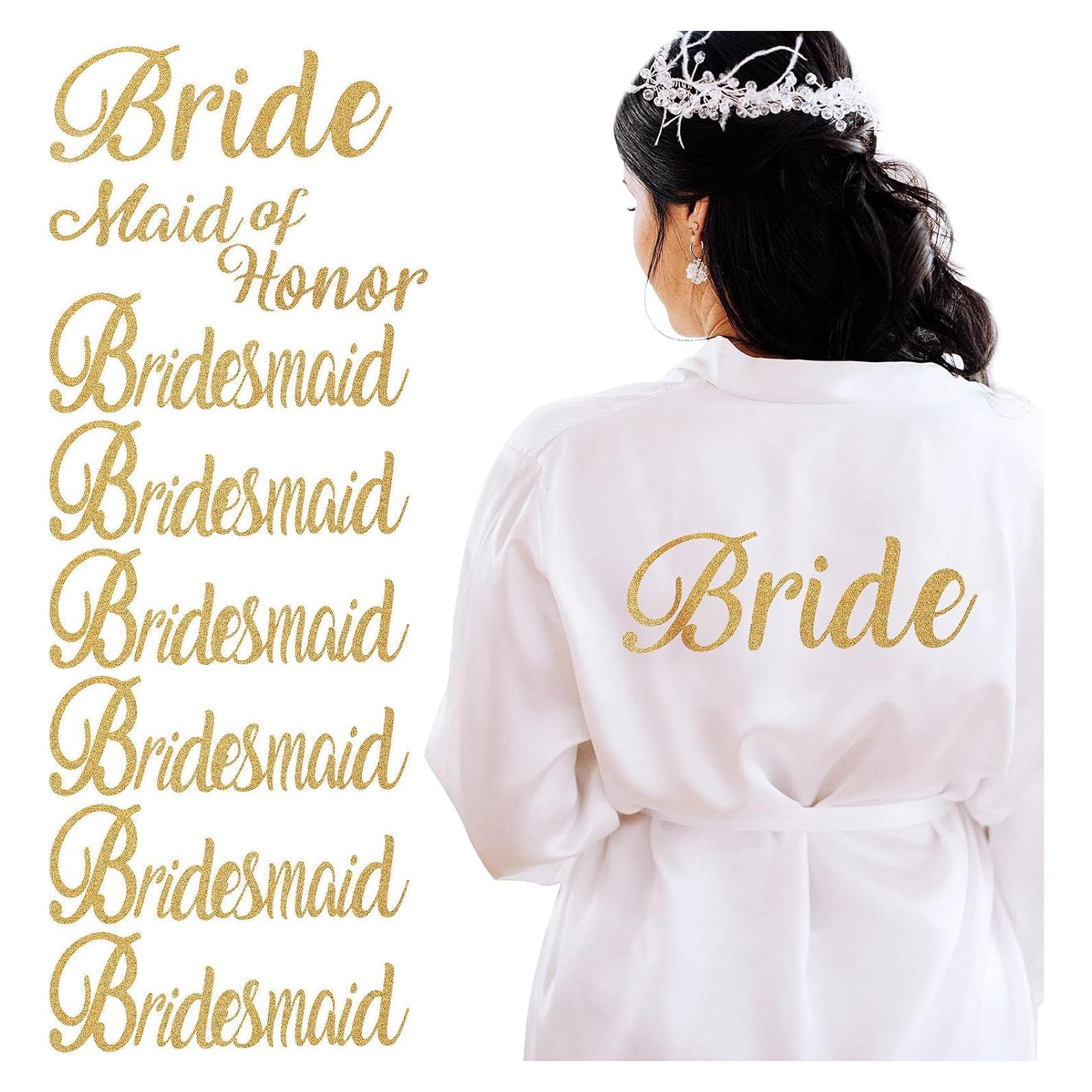 15 Piezas Calcomanías de Transferencia de Calor Doradas Zonon