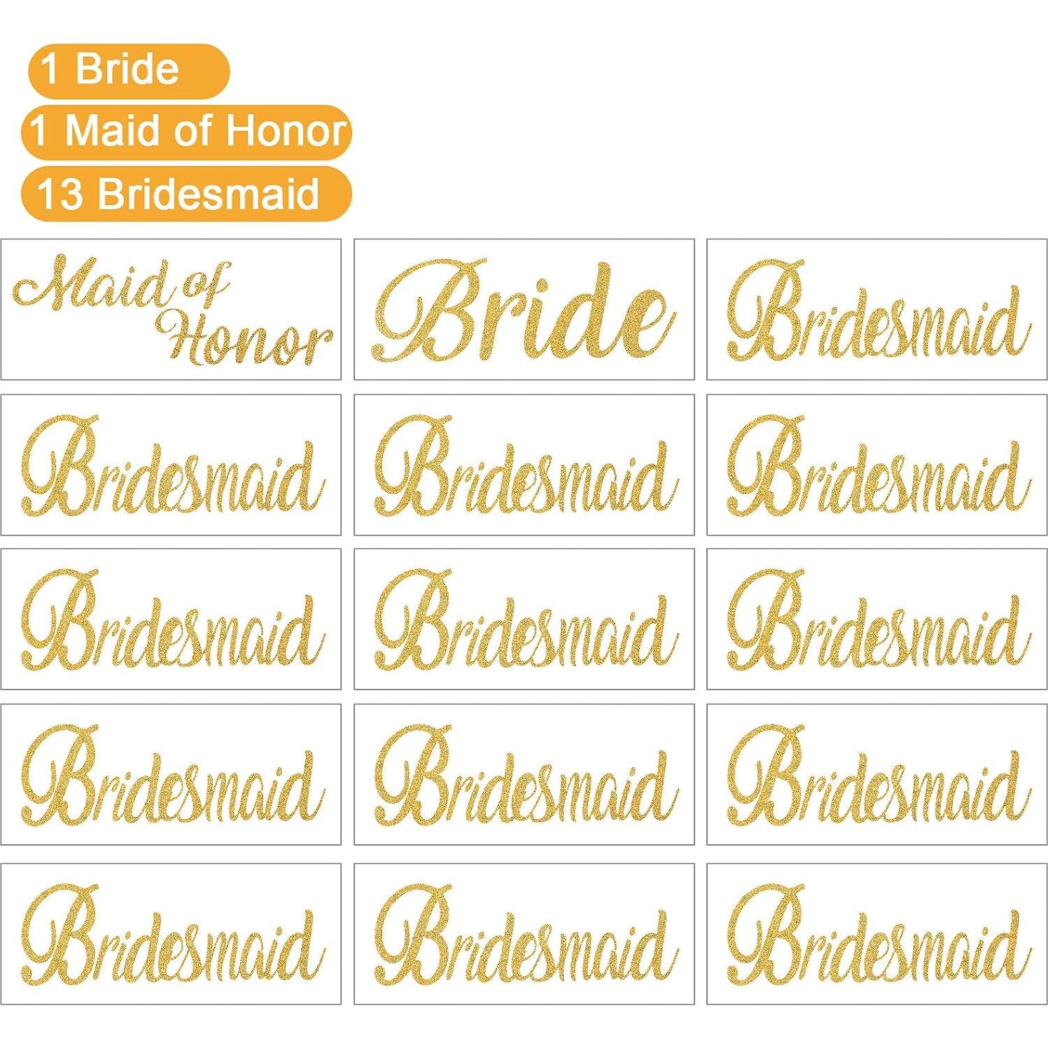 15 Piezas Calcomanías de Transferencia de Calor Doradas Zonon