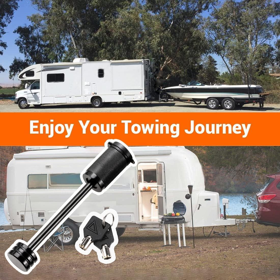 Cerradura de Remolque CZC AUTO 1/4" Diámetro con 2 Llaves